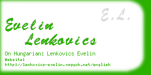 evelin lenkovics business card